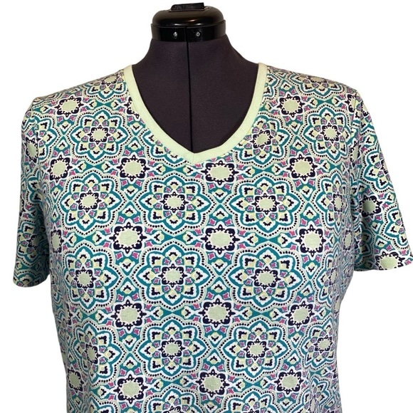 Kim Rogers Tops - Kim Rogers women's plus size XXL teal green short sleeve classic tee 100% cotton